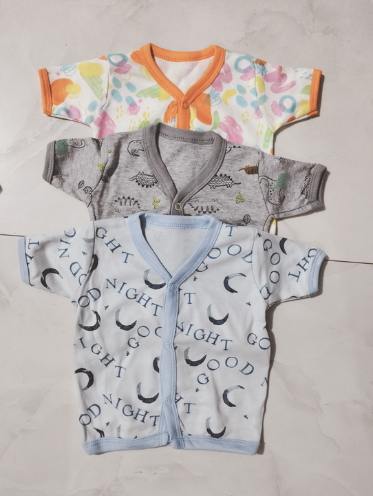 Newborn baby printed half sleeve tops  uploaded by Namdev Trade Links on 6/10/2023