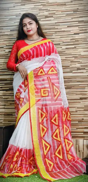 Printed cotton Saree  uploaded by Soumya Textile on 6/10/2023