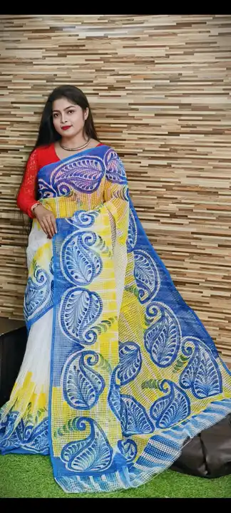 Printed cotton Saree  uploaded by Soumya Textile on 6/10/2023