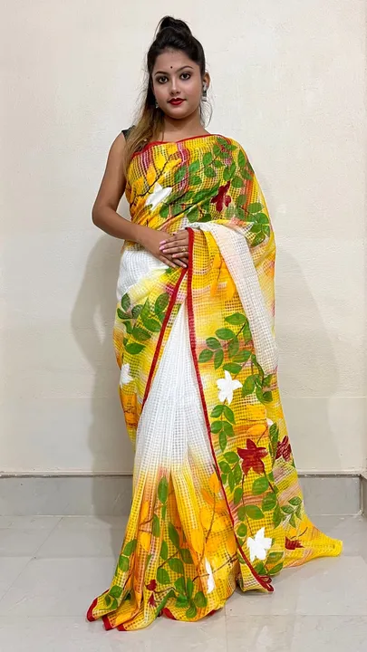 Printed cotton Saree  uploaded by Soumya Textile on 6/10/2023