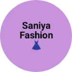 Business logo of Saniya fashion 👗