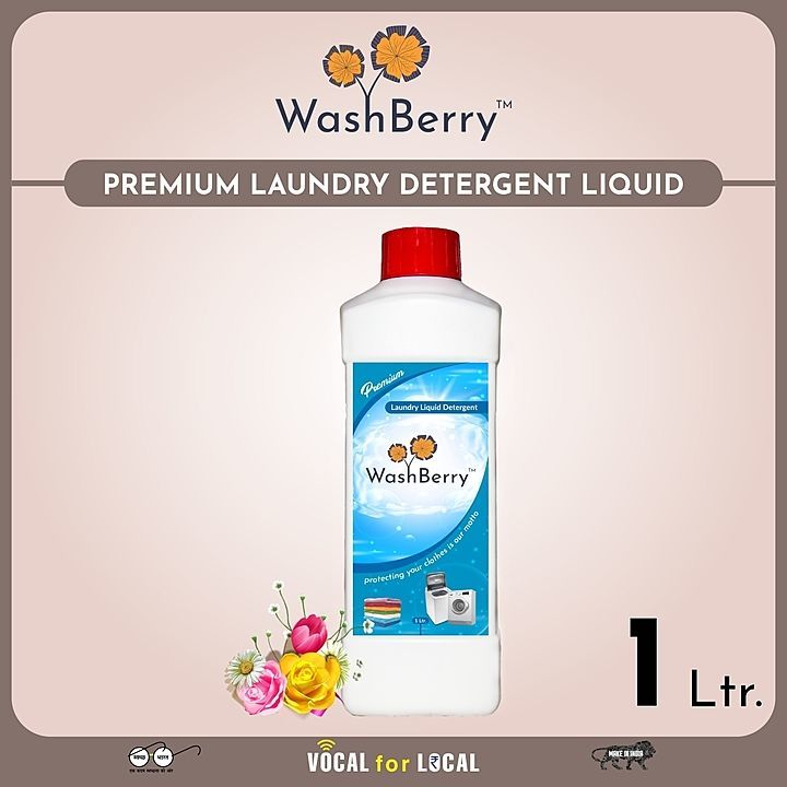 Washberry Premium Laundry Detergent Washing Liquid (1 Ltr.) uploaded by Washberry India on 7/14/2020