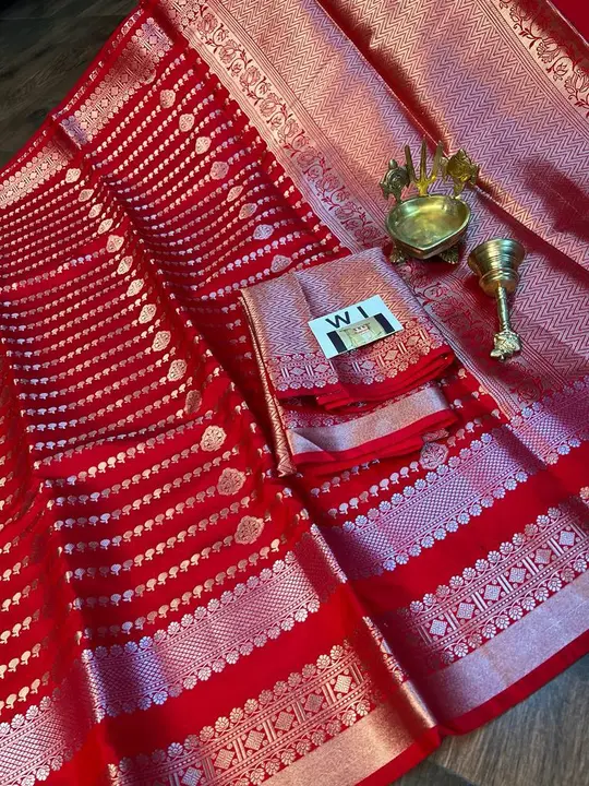 Banarasi waam silk saree  uploaded by Samira Silk Saree on 6/10/2023