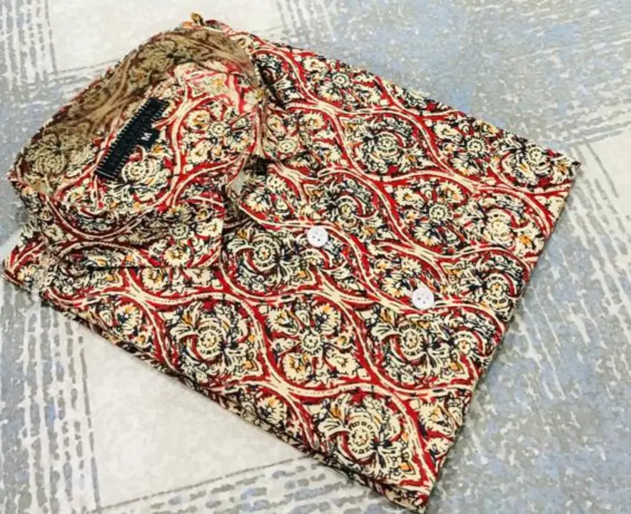 Half Sleeve Sanganeri Print Shirt | 60*60 Cotton Fabric | M-40 Size | uploaded by Hindustan Trading Company Jaipur on 6/10/2023