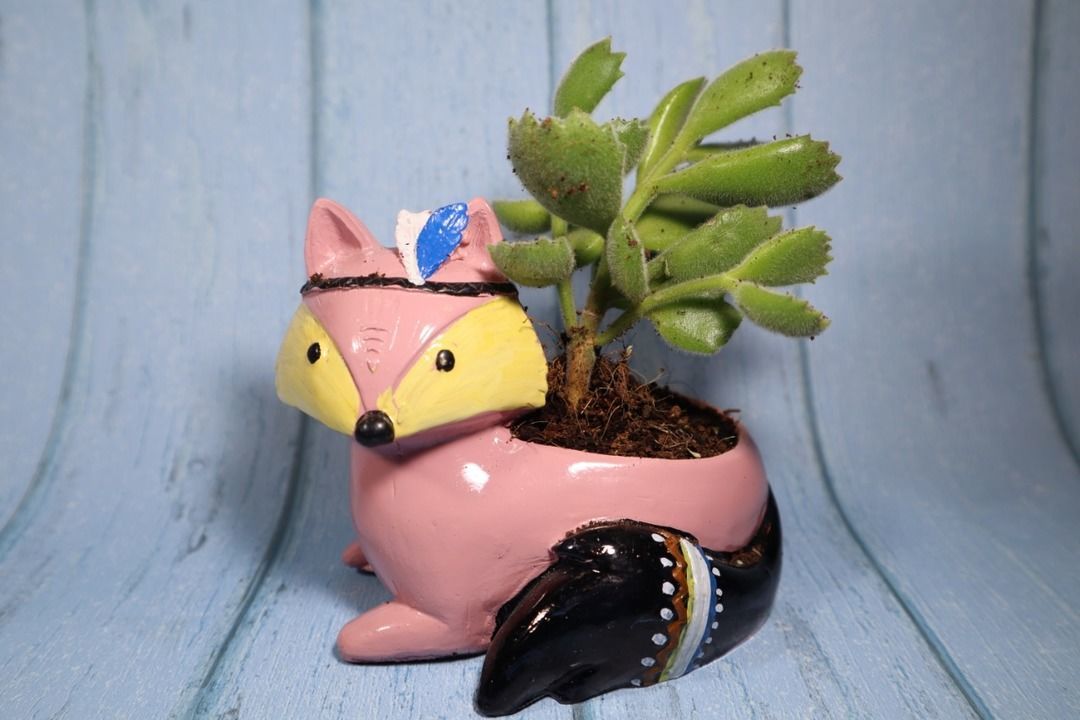 Bears pow with cute fox animal planter uploaded by business on 3/13/2021