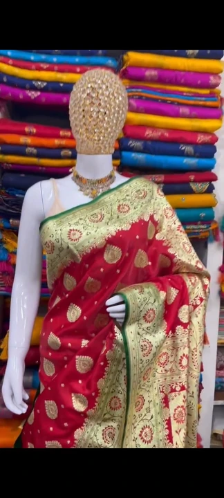 Factory Store Images of Banarsi silk sarees manufacture