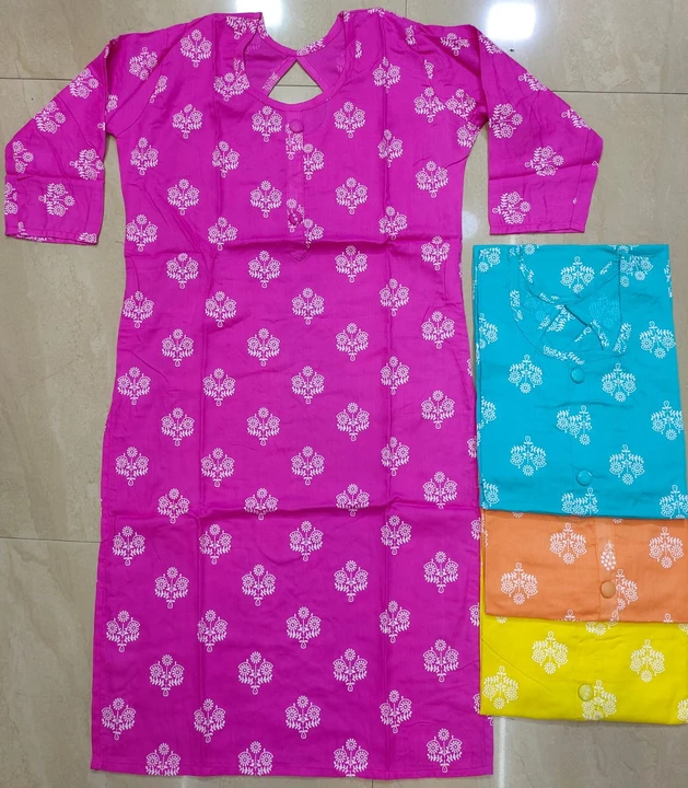 Print kurti uploaded by Garments and Menufaceturing on 6/10/2023