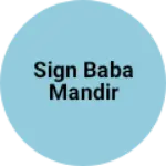 Business logo of Sign Baba Mandir