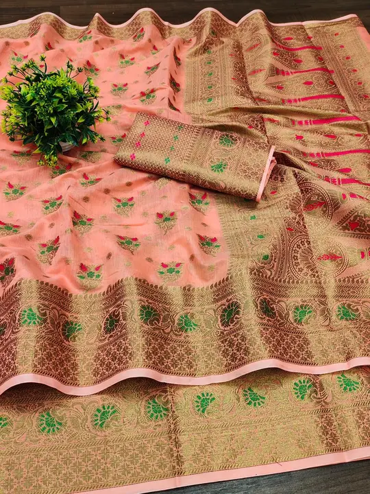 Cotton silk saree uploaded by VARDHAK COLLECTION  on 6/10/2023