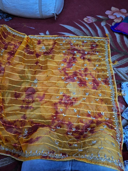 Organja saree uploaded by business on 6/10/2023
