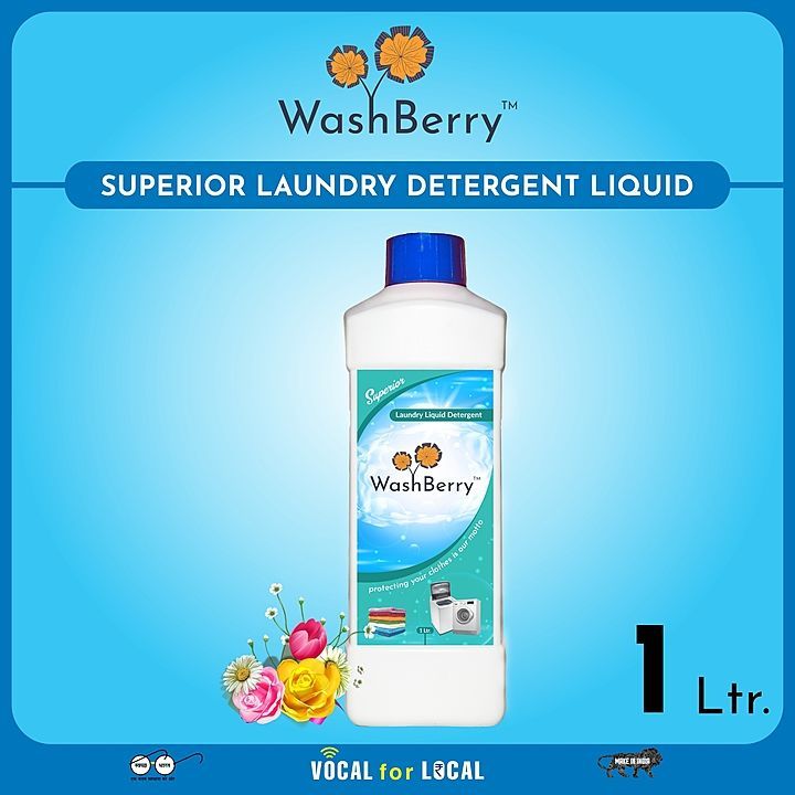 Superior Laundry Detergent Washing Liquid (1 Ltr.) uploaded by Washberry India on 7/14/2020