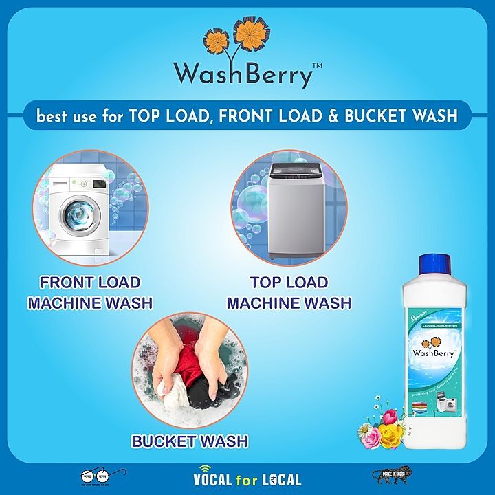 Superior Laundry Detergent Washing Liquid (1 Ltr.) uploaded by Washberry India on 7/14/2020