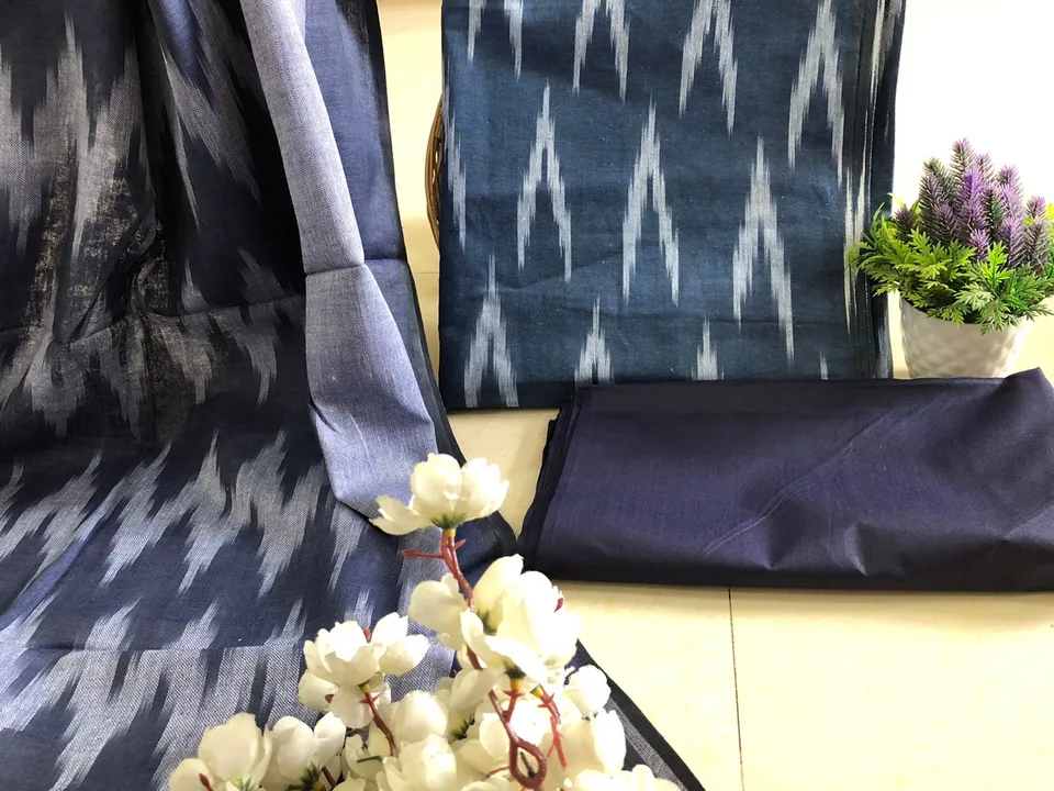 Ikkat Weaving Suit  uploaded by @BAGRU_CRAFTS on 6/10/2023