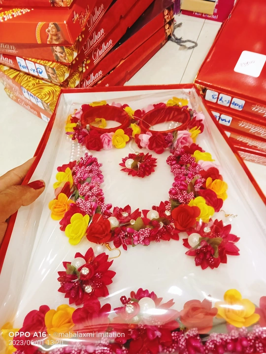 Flower 🌺🌺🌺🌺 ज्वैलरी  uploaded by Mahalaxmi imitation jewellery Ahmed nagar  on 6/10/2023