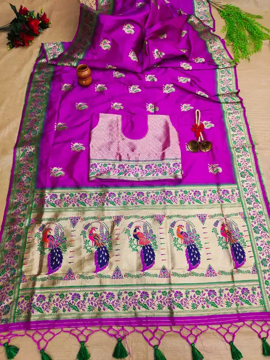 *NEW SUPERHIT DESIGN LAUNCHING IN PURE PAITHANI SAREE🔥*
Basuri 
🦚🦜🦜🦚🦚🦚🦜🦜🦚

Fabric :
*Banar uploaded by Divya Fashion on 6/10/2023