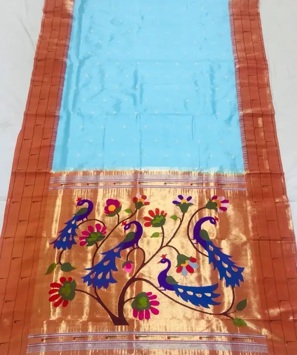Pure silk Brocked paithani Handloom paithani  uploaded by SAMARTH PAITHANI WHAT'S UP 8087211077 on 6/10/2023