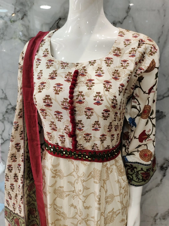 Gown with dupatta  uploaded by M.H.FASHION on 6/11/2023