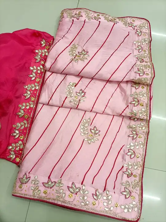 😍😍 *NEW LAUNCHED*😍😍

💃🏻 Special Fancy Colour Matching Chart 😍

💃🏻Chinnon Fabric Lehariye Pr uploaded by Gotapatti manufacturer on 6/11/2023