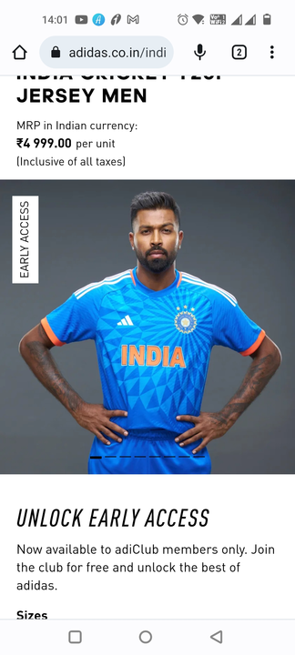 Indian team jersey  uploaded by Skp enterprises on 6/11/2023