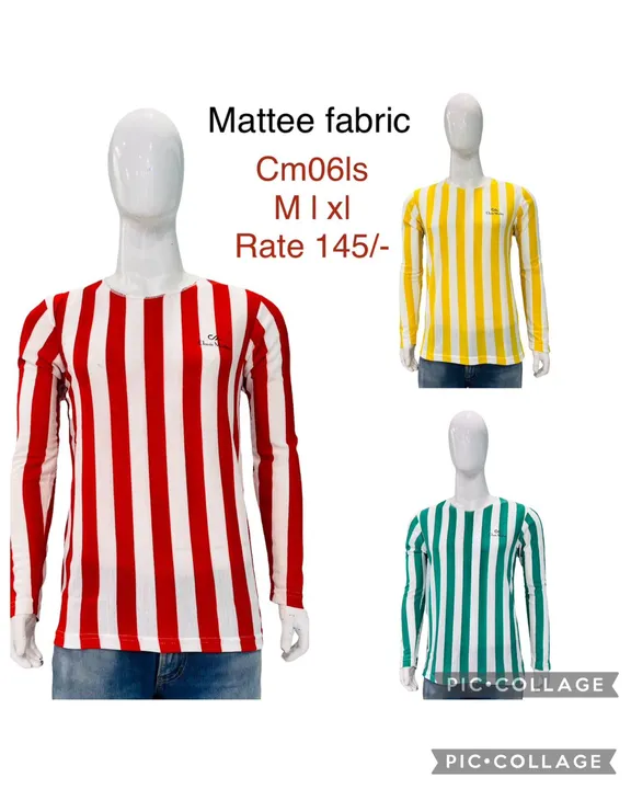 Stripers mattee full sleeve tshirts uploaded by James hamliton clothing co on 6/11/2023
