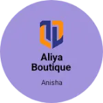 Business logo of Aliya boutique