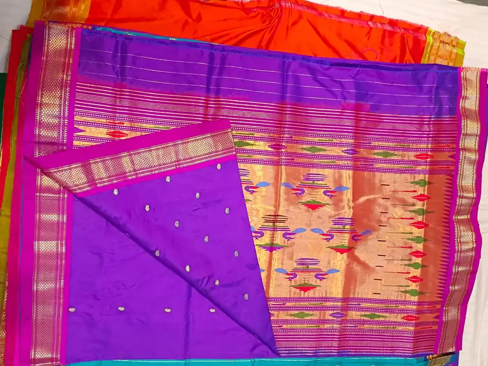 Pure silk Yeola Paithani saree uploaded by Vishwas Paithani on 6/11/2023