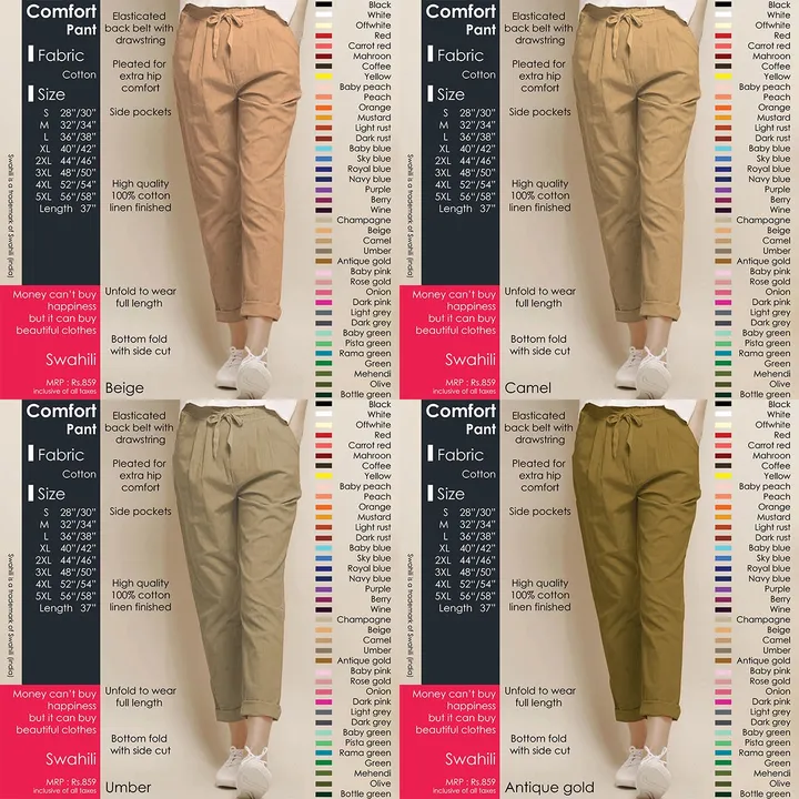 Comfort Pant Cotton  uploaded by Rang Bhoomi on 6/11/2023
