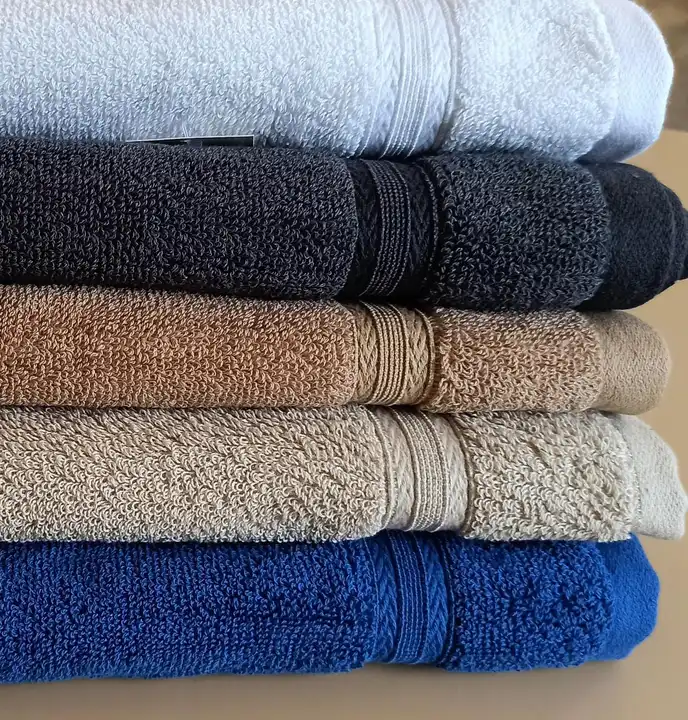 80/20 cotton wash finish towel size 70x140 wt.530grm  uploaded by Shiv Shakti Impex on 6/11/2023