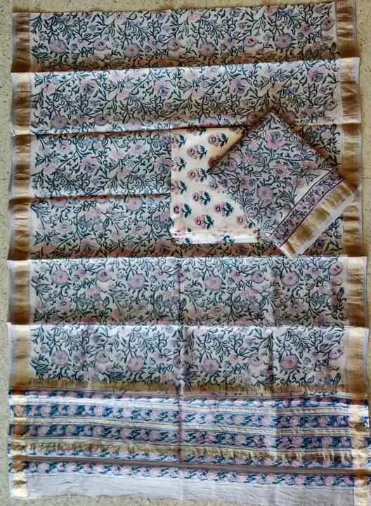 Bagru and block printed Maheshwari Silk suit uploaded by @BAGRU_CRAFTS on 6/11/2023