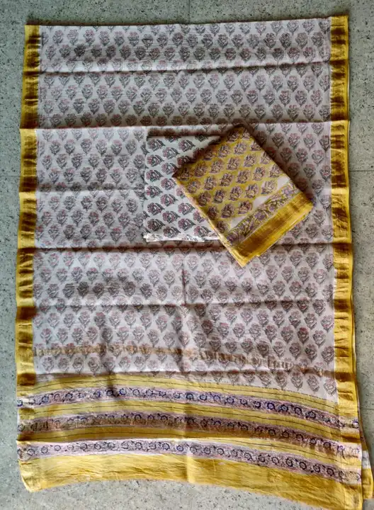 Maheshwari Silk suit uploaded by @BAGRU_CRAFTS on 6/11/2023