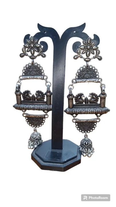 Oxidised Udaipuri earrings  uploaded by Krishna collection on 6/11/2023