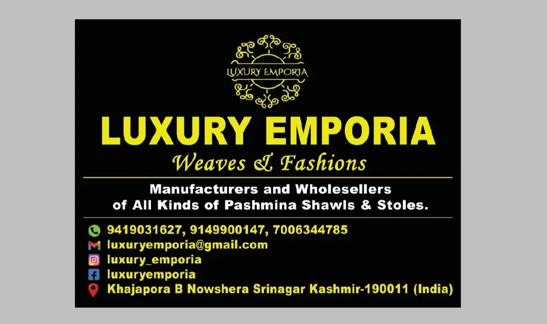 Visiting card store images of LUXURY EMPORIA WEAVES & FASHIONS