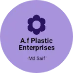 Business logo of A.F plastic enterprises