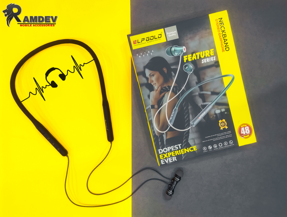 LP GOLD FEATURE SERIES WIRELESS NECKBAND uploaded by Ramdev mobile accessories on 6/11/2023