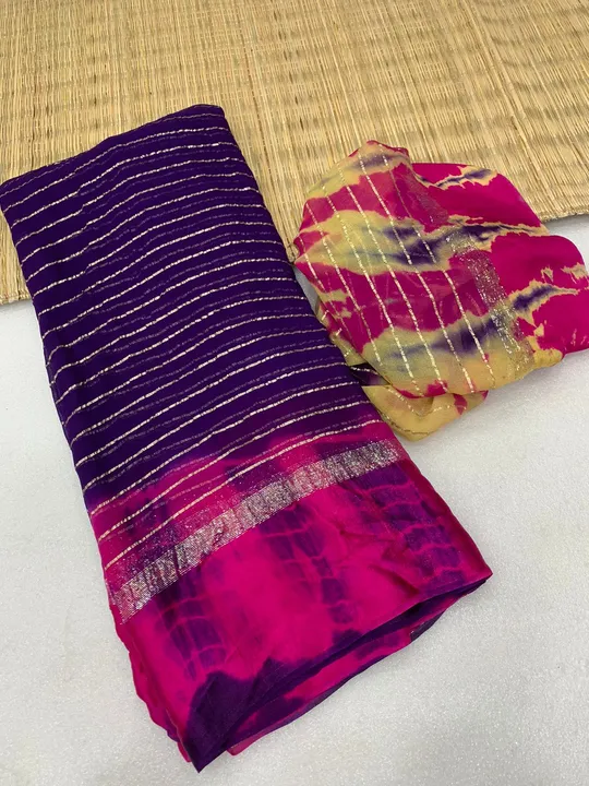 Georgette viscose saree uploaded by SAURYA LIFE STYLE on 6/11/2023