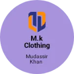 Business logo of M.K clothing store