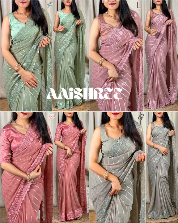 Georgette saree  uploaded by SAURYA LIFE STYLE on 6/11/2023