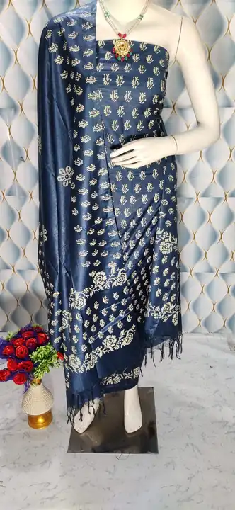 Katan silk suit  uploaded by Sharka Fabrics on 6/11/2023