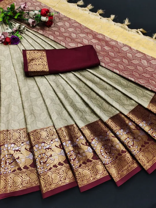 Cotton silk saree uploaded by SAURYA LIFE STYLE on 6/11/2023