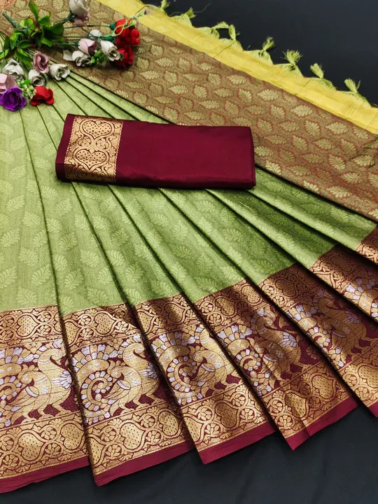 Cotton silk saree uploaded by SAURYA LIFE STYLE on 6/11/2023
