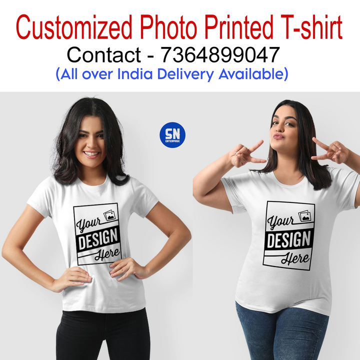 Photo Printed T-shirt  uploaded by S.N Enterprise on 5/30/2024