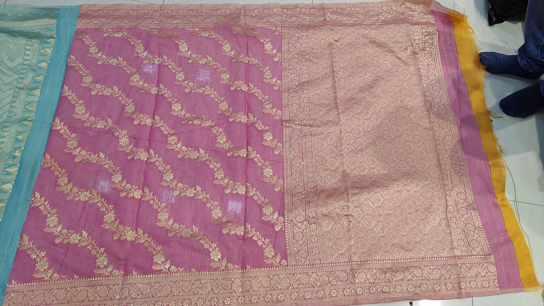 Chanderi cotton saree  uploaded by Yashvi textile  on 6/11/2023