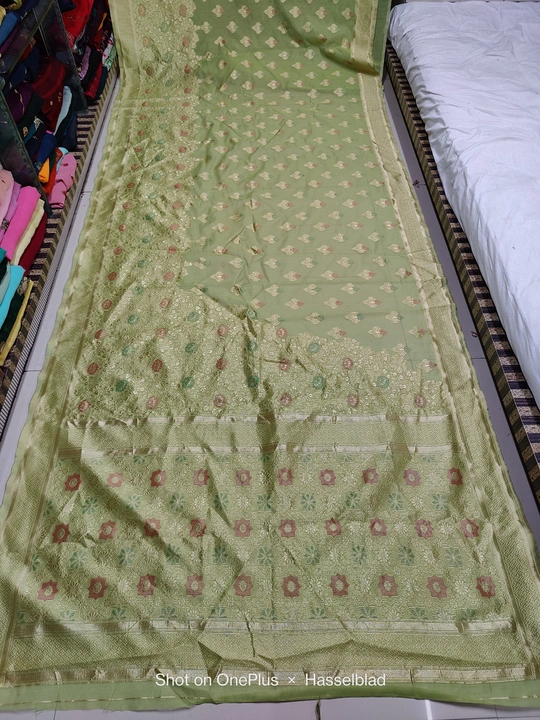 Chanderi cotton Meena saree  uploaded by Yashvi textile  on 6/11/2023