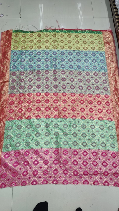 Chanderi cotton contrast border  uploaded by Yashvi textile  on 6/11/2023