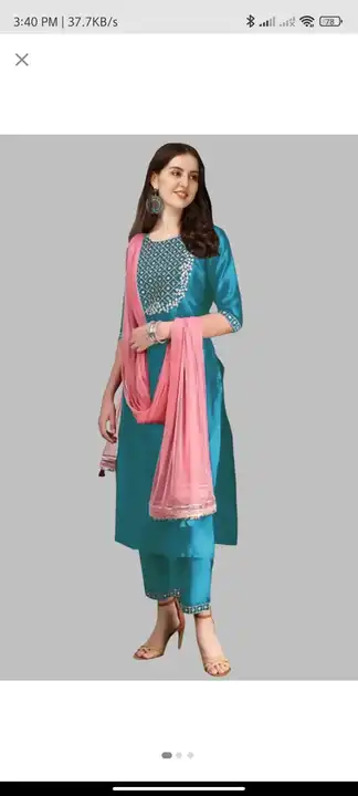 Kurtis with dupatta with paint mix design mix lot  uploaded by DSG WORLD FASHION WEAR  on 6/11/2023