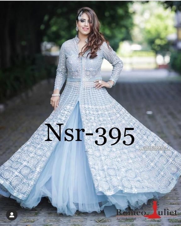 Post image *Nsr-395*

💕💃* PRESENTING NEW  DESIGNER NEW HEVVY CHAINE WORK GOWN AND HEVVY FLAIR LANGHAS *💃💕

💕*# FABRIC DETAILS*💕

💃# TOP :GEORGETTE WITH HEVVY EMBROIDERY CHAINE WORK WITH FULL SLEEV *(FULL WORK FRONT SIDE OR BACK SIDE)* 
*(FULLY STICH)*

💃# INNER : MICRO COTTON

*💃# LEHENGHA* :HEVVY BUTTERFLY NET 

*💃# LEHENGHA INNER* :-        ANRICAN CRAP 
*💃# LEHENGA FLAIR:- * 6 METER
💃💃*SIZE #:- UP TO XXL FREE SIZE


*💃# DUPATTA*:HEVVY BUTTERFLY NET WITH EMBROIDERY WORK FOUR SIDE EMBROIDERY LESS BORDER


# FREE SIZE UP TO 42 INCH. TOP LENGTH 52 INCH 

      👇💃💃💃💃💃💃💃💃

*💃 RATE :-1300-💃*

🎉💃ONE LAVEL UP💃🎉
🎉👗AONE QULITY👗🎉