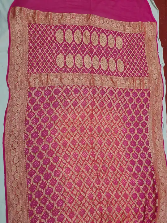 Pure Chiffon Bandhni Sarees  uploaded by HB Textiles on 6/11/2023