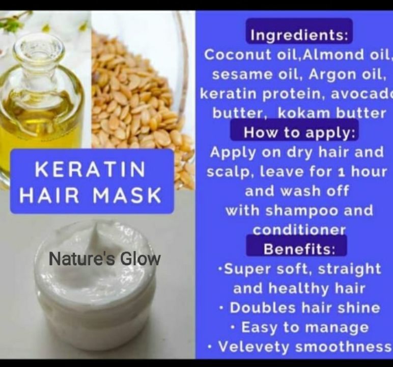 Keratin mask uploaded by Nature's Glow on 3/13/2021