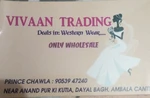 Business logo of Vivaan trading