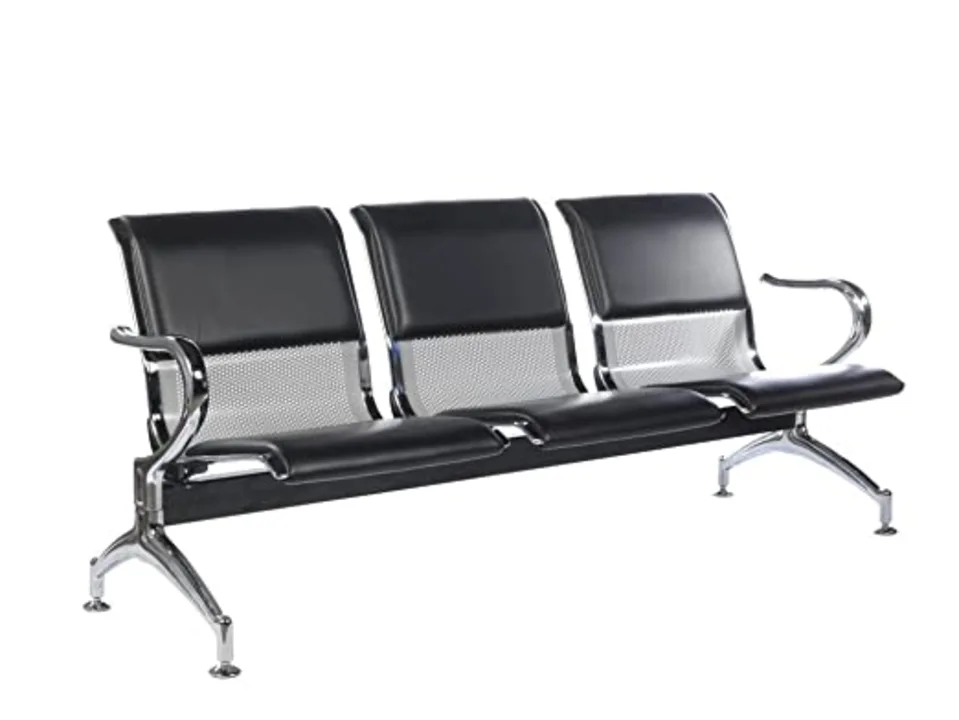 Three seater airport chair with cushion  uploaded by Furniture manufacturing on 6/12/2023